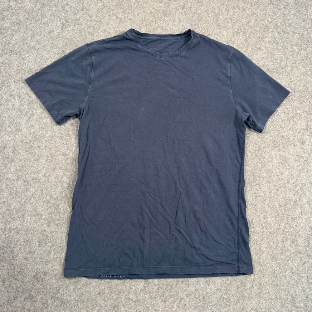 Mack Weldon Navy Blue Short Sleeve Slim Fit Crew Neck T-Shirt Men's Size Medium